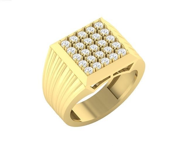 CNGR GENTS RING 9 3D print model