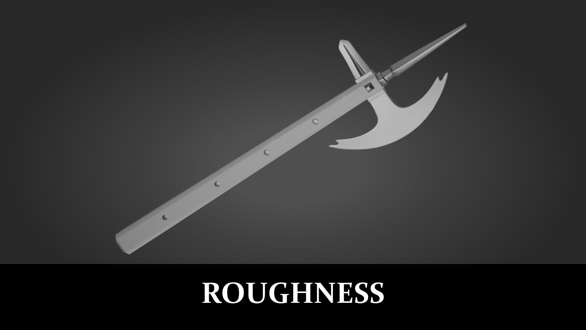 Horsemans Axe PBR Low-poly 3D model_5