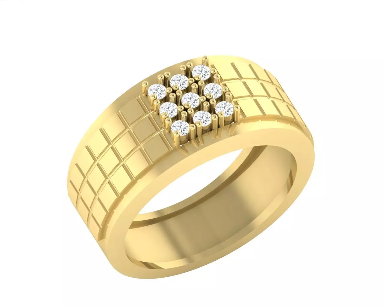 CNGR MENS RING 12 3D print model_0