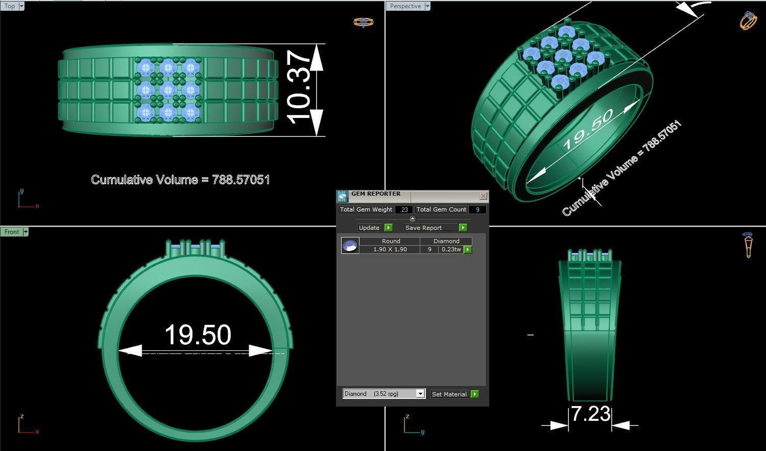 CNGR MENS RING 12 3D print model_2