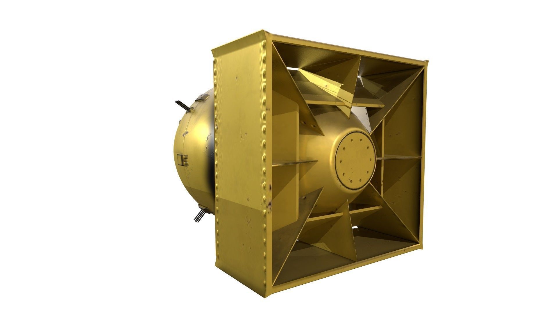 fat man and little boy nuclear weapon pack  3D model_12