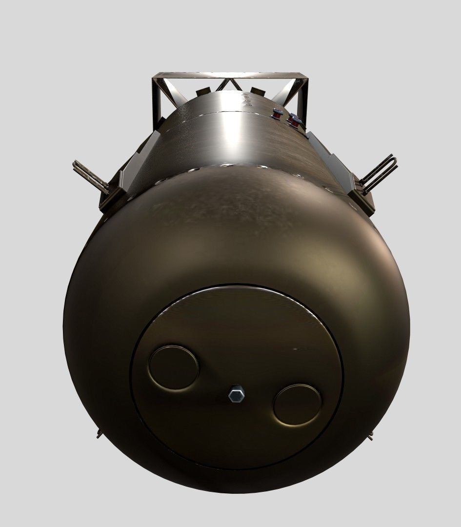 fat man and little boy nuclear weapon pack  3D model_7