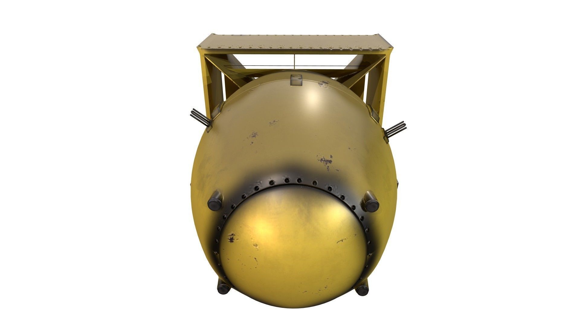 fat man and little boy nuclear weapon pack  3D model_11