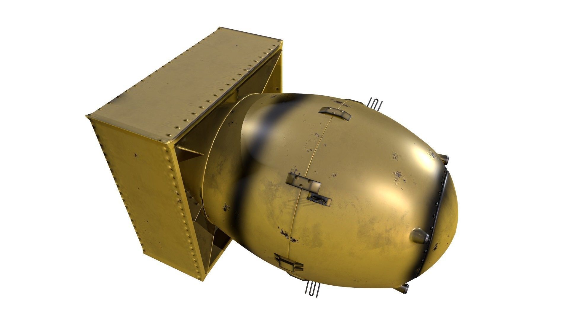 fat man and little boy nuclear weapon pack  3D model_6