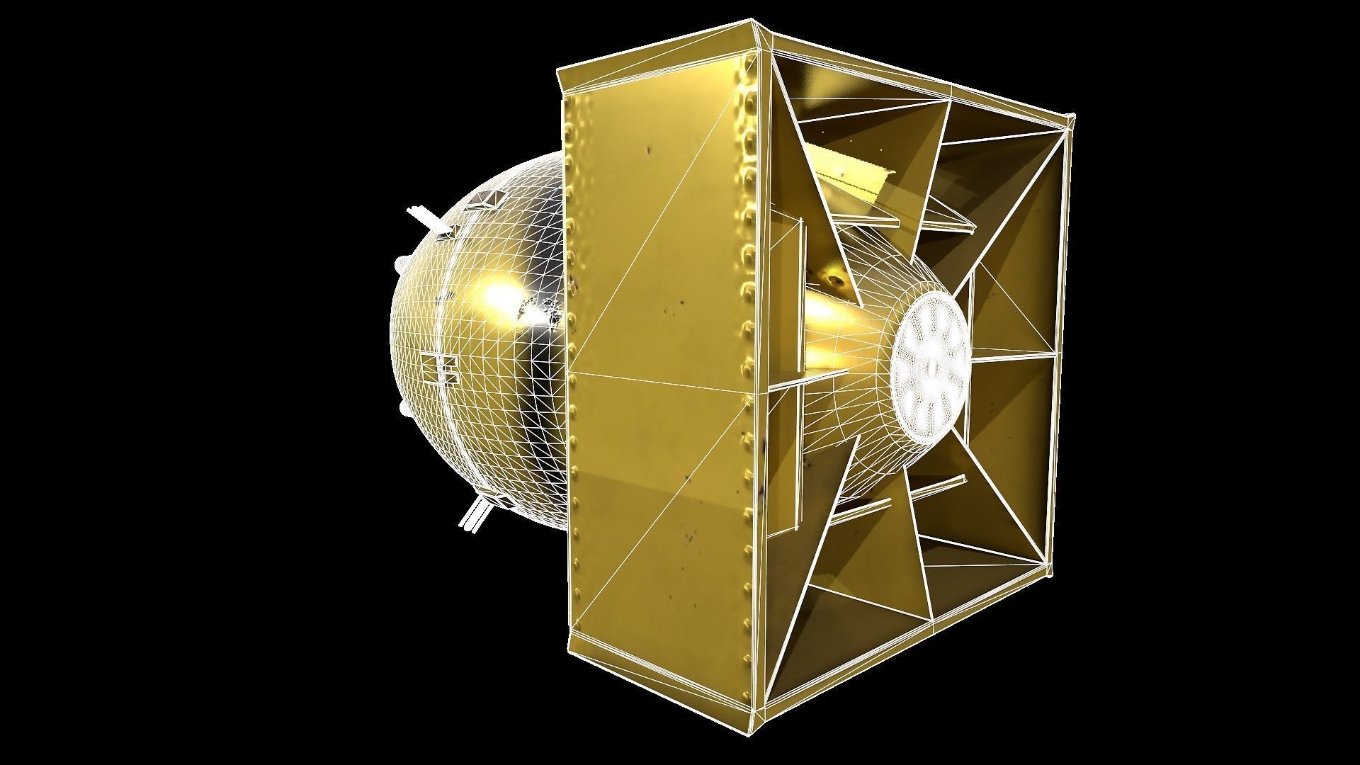 fat man and little boy nuclear weapon pack  3D model_15