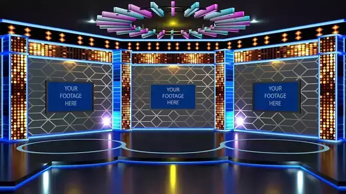 virtual set tv studio