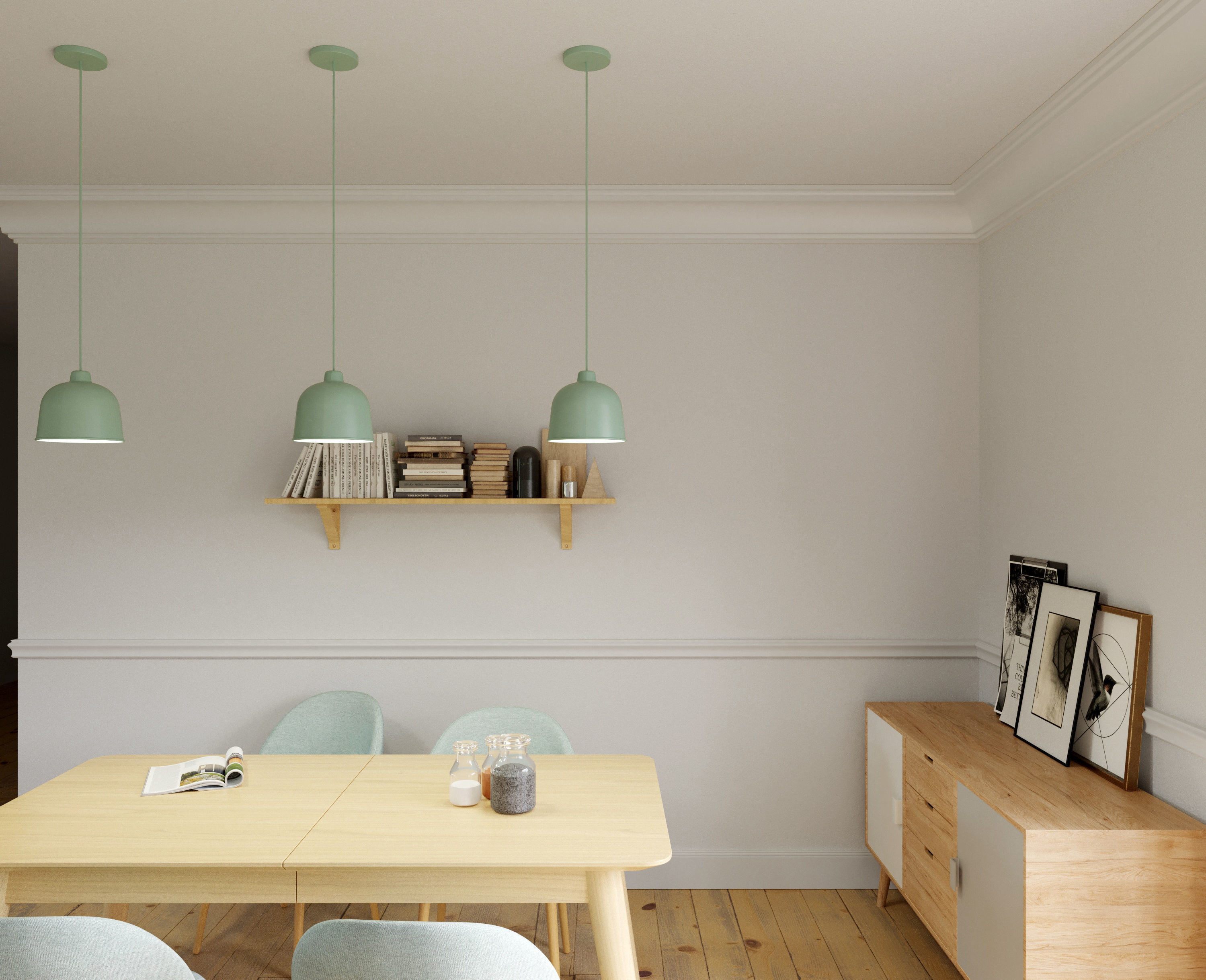 Photorealistic scene - Beautiful living room 3D model_2