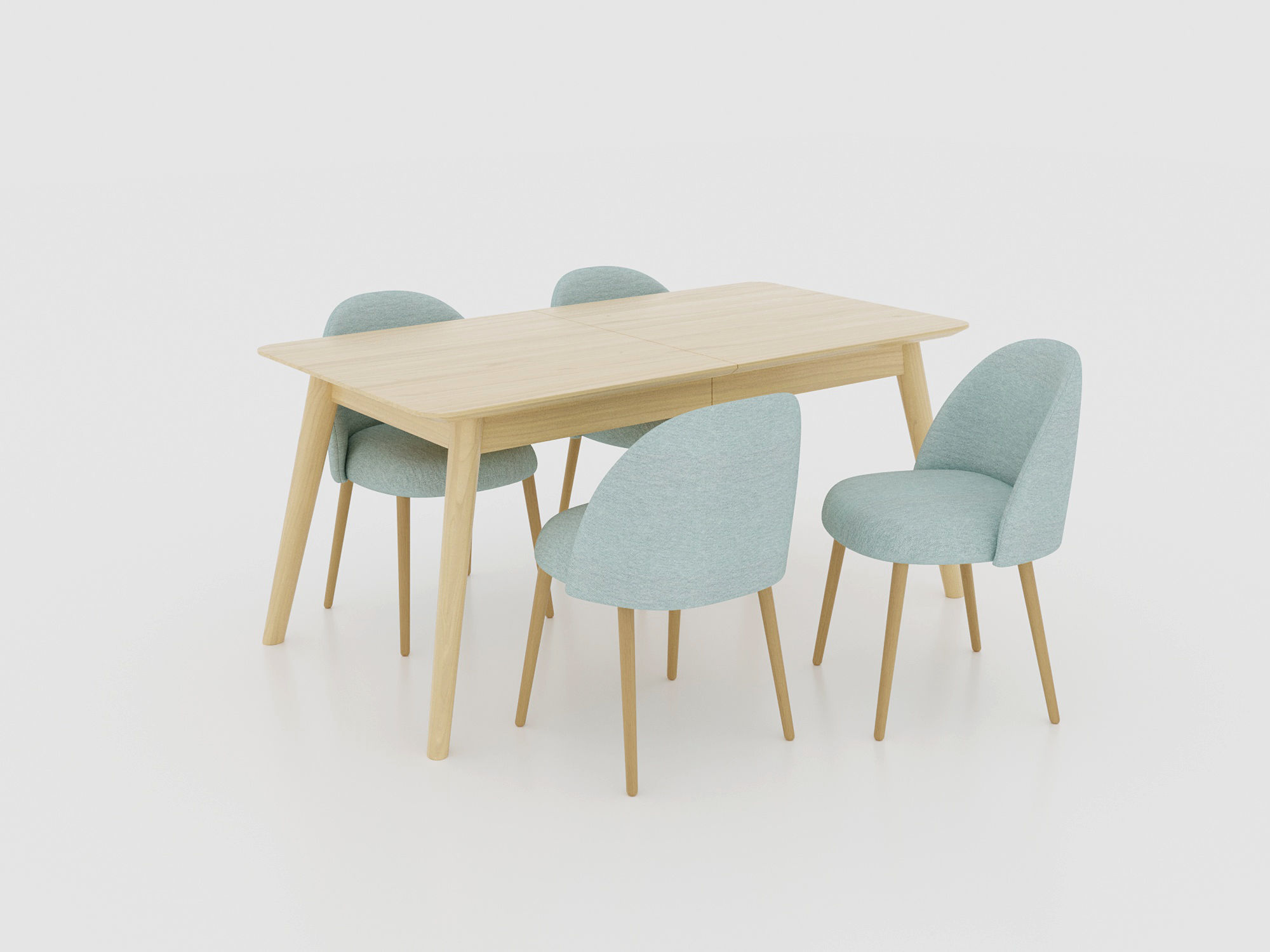 Photorealistic scene - Beautiful living room 3D model_8