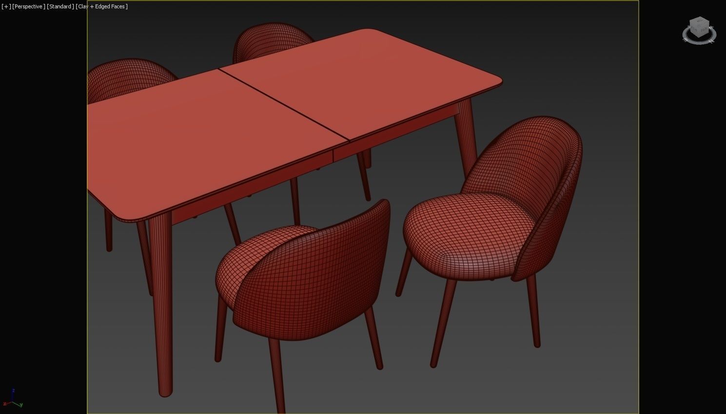 Photorealistic scene - Beautiful living room 3D model_9