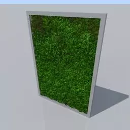 green-wall moss wall Free 3D model_0
