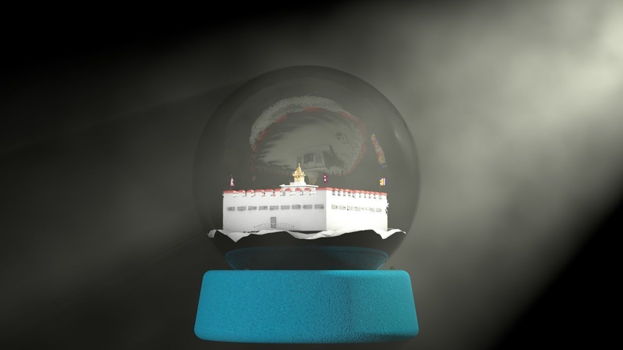 Maya Devi Temple 3D Model - Lumbini Nepal 3D model_4