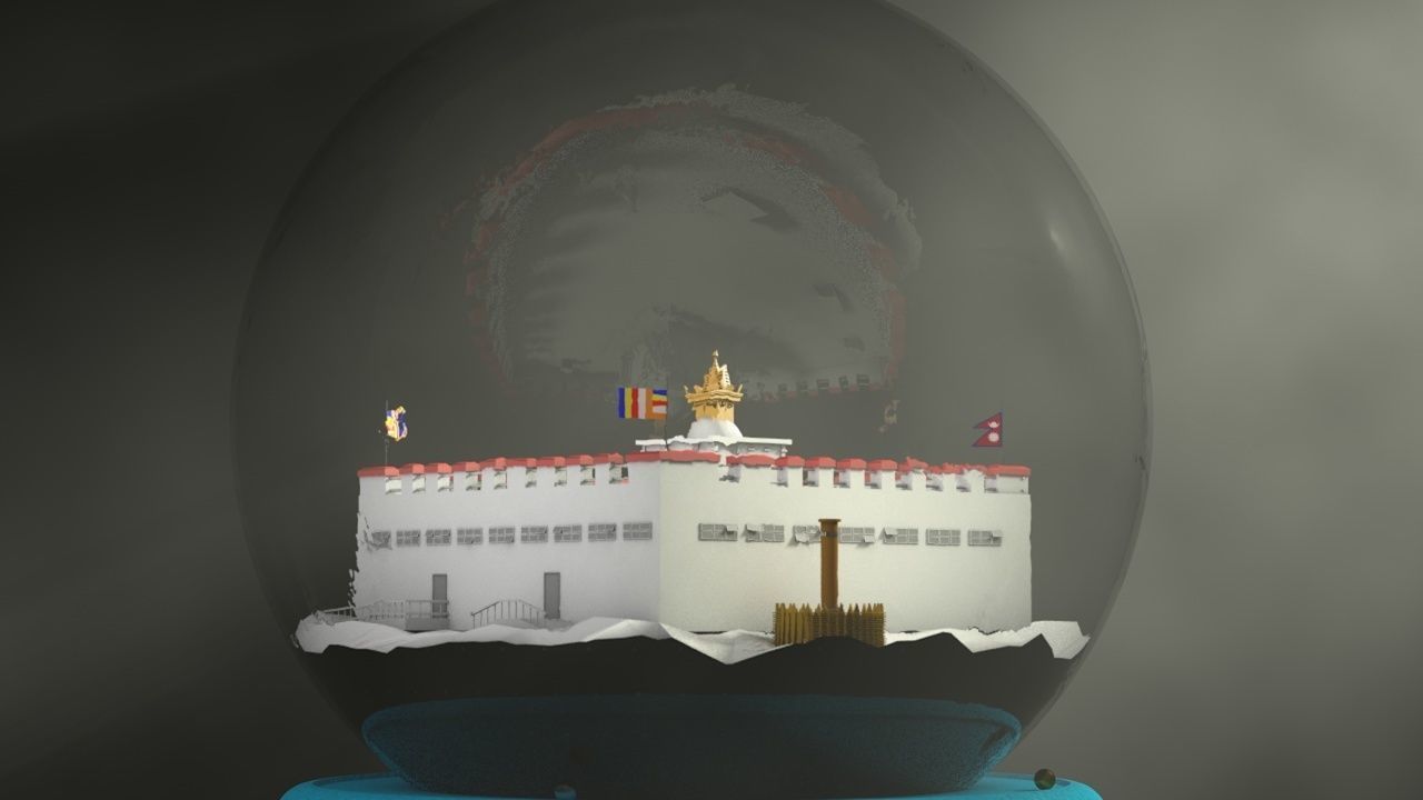 Maya Devi Temple 3D Model - Lumbini Nepal 3D model_3