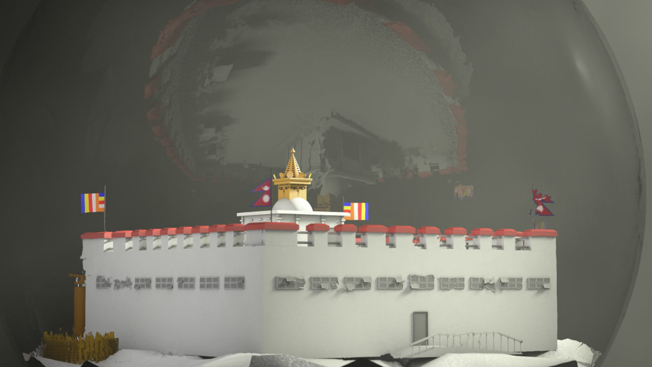 Maya Devi Temple 3D Model - Lumbini Nepal 3D model_2