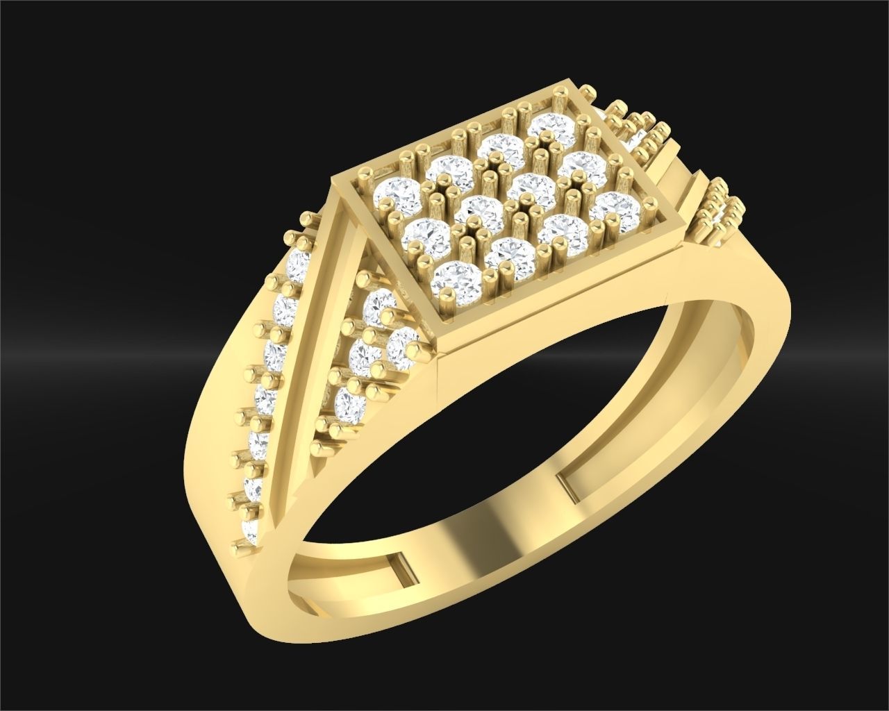 CNGR MENS RING 14 3D print model_1