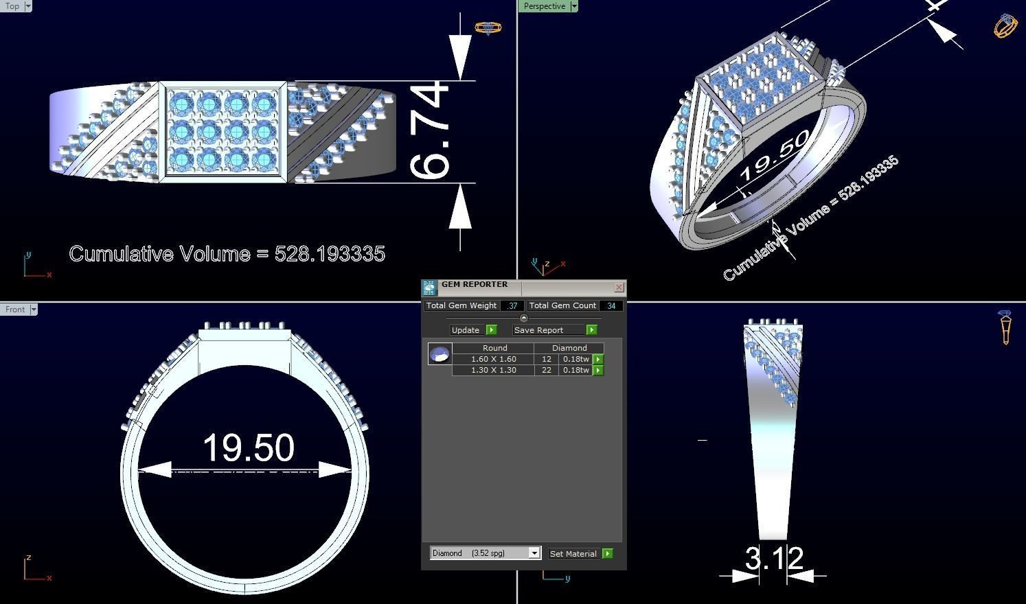 CNGR MENS RING 14 3D print model_2