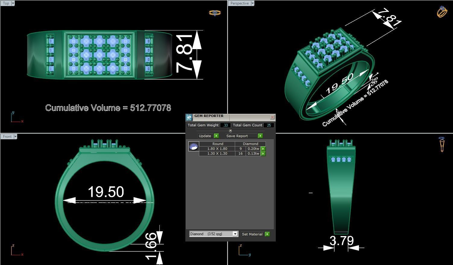 CNGR MENS RING 16 3D print model_2