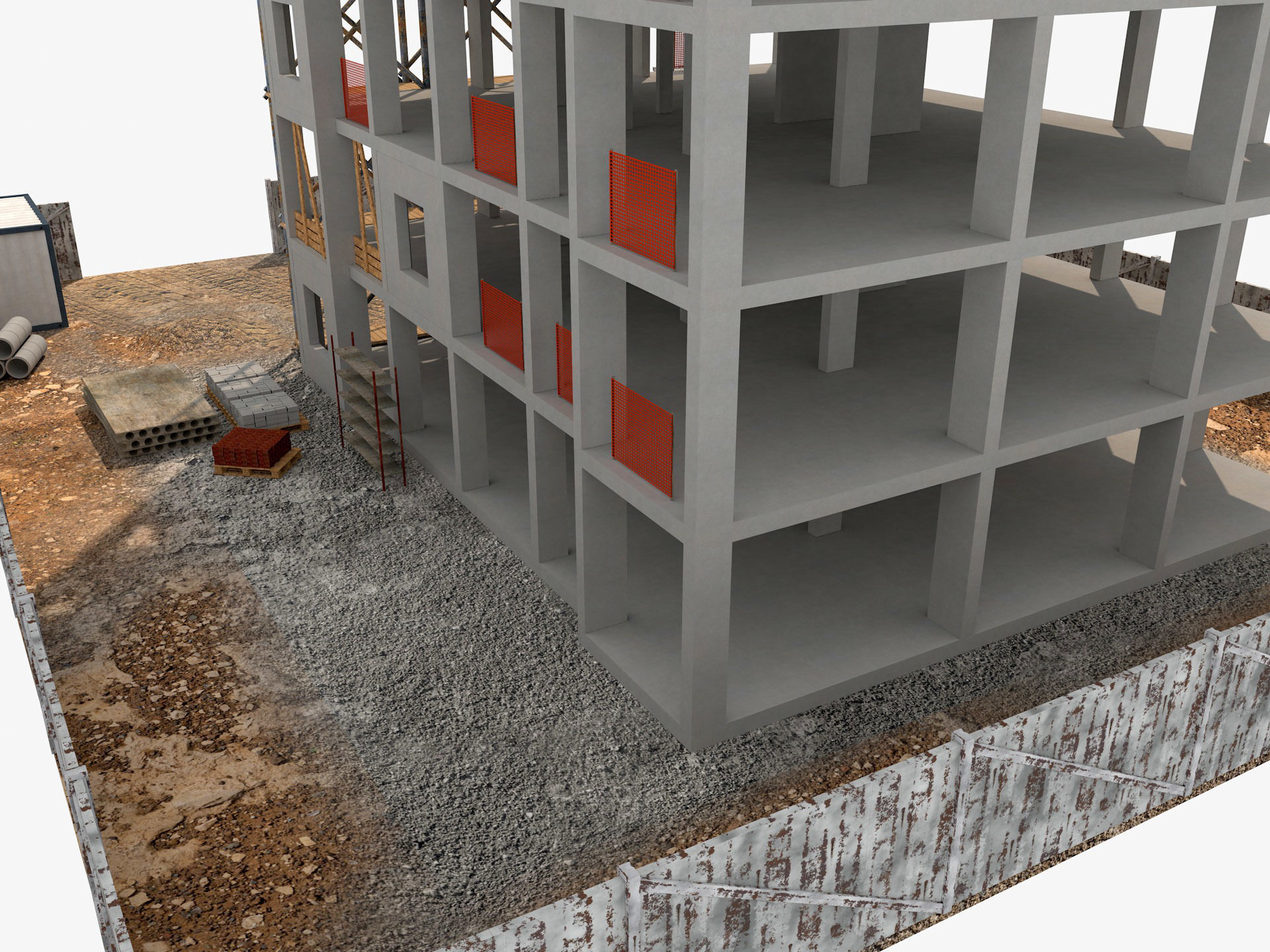 Construction Scene 3D model_13