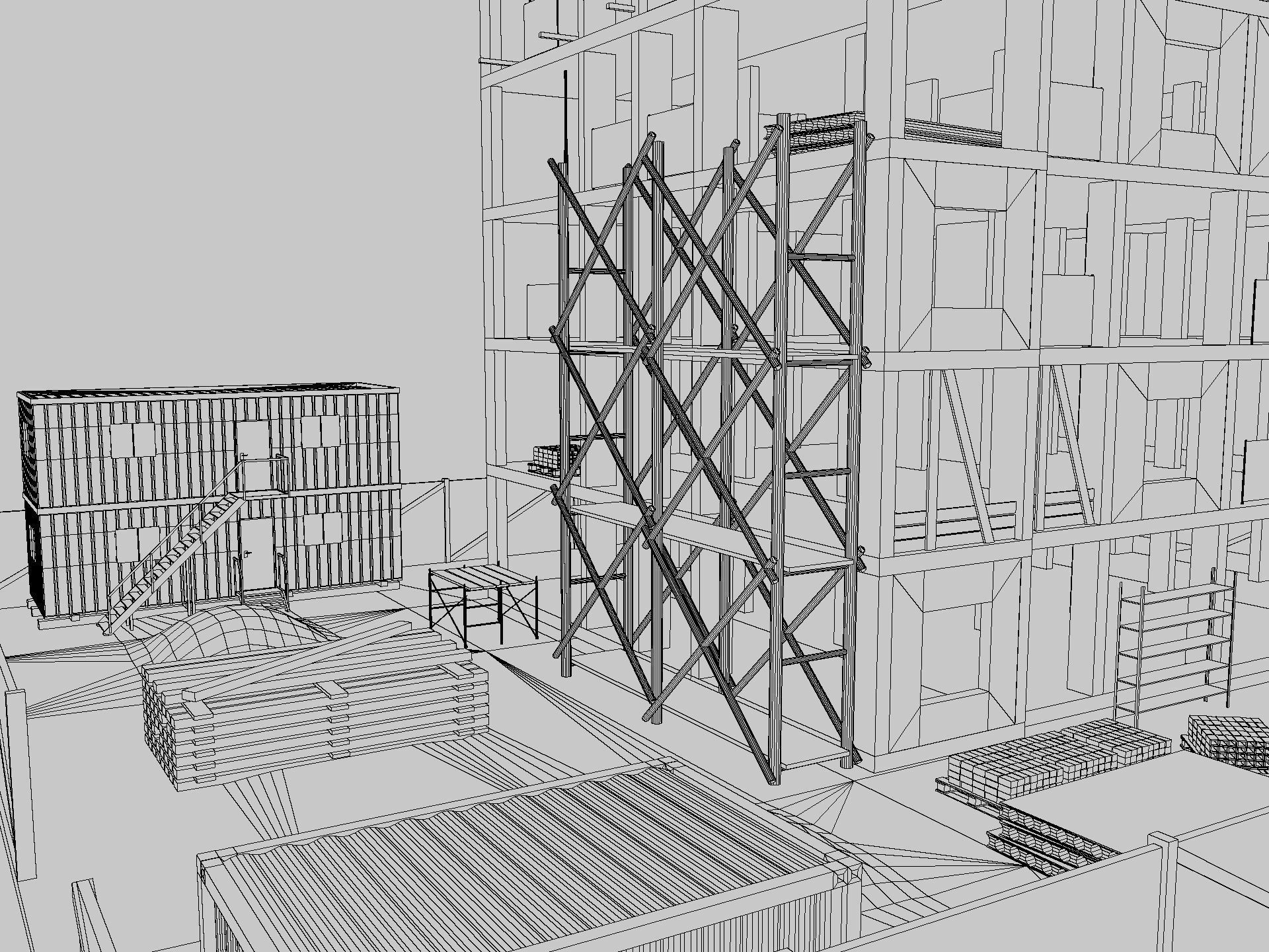 Construction Scene 3D model_23