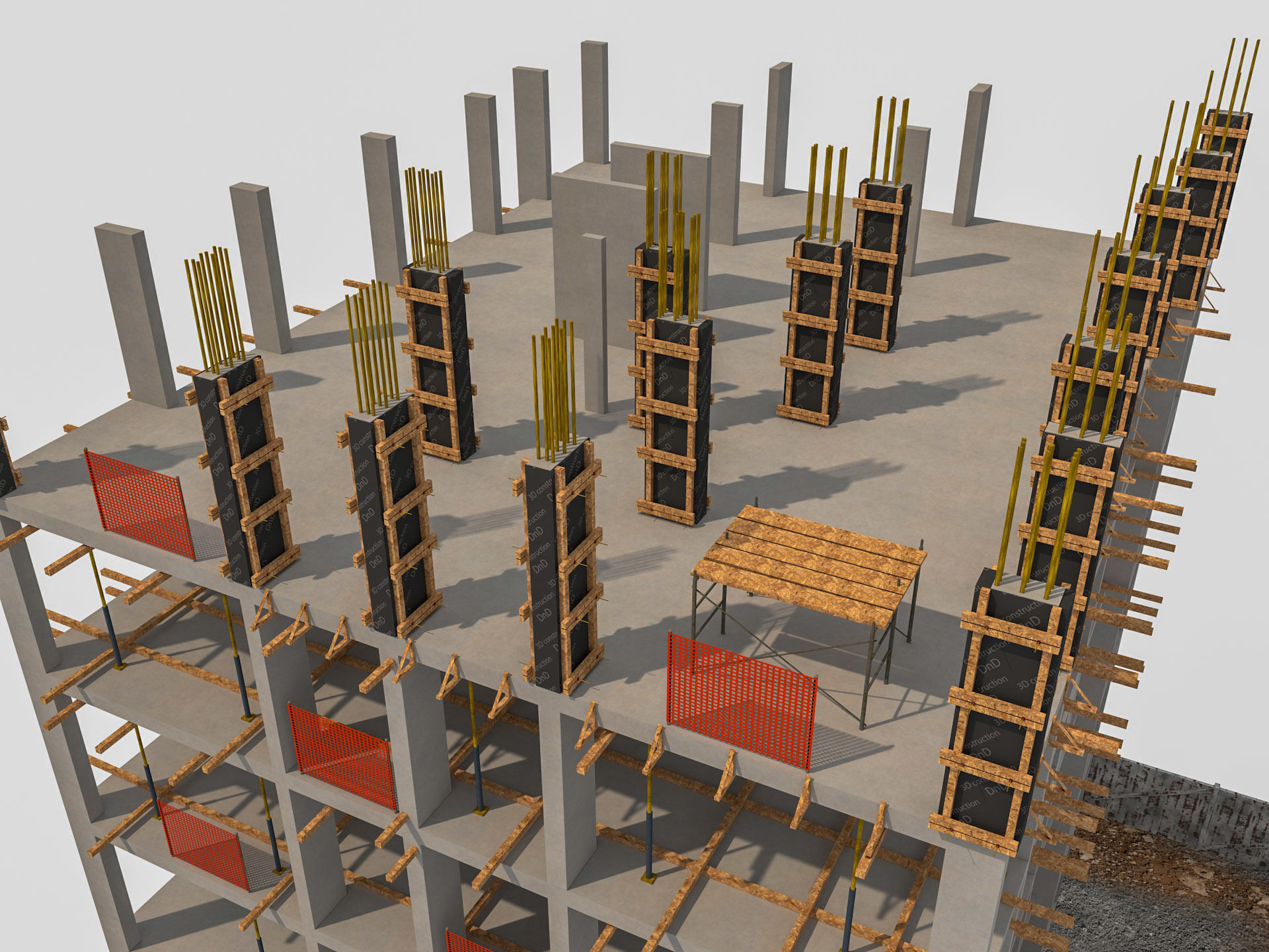 Construction Scene 3D model_6