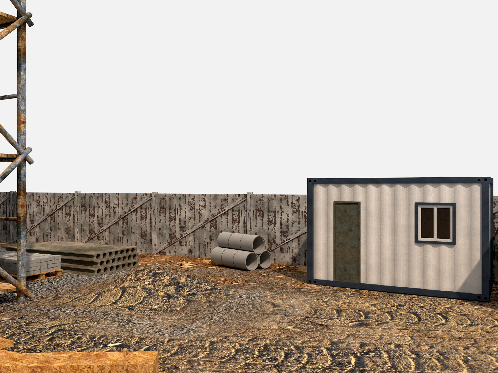 Construction Scene 3D model_9