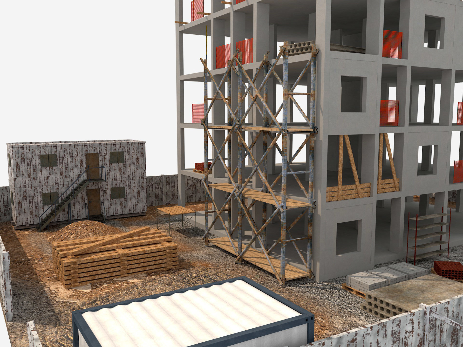 Construction Scene 3D model_12
