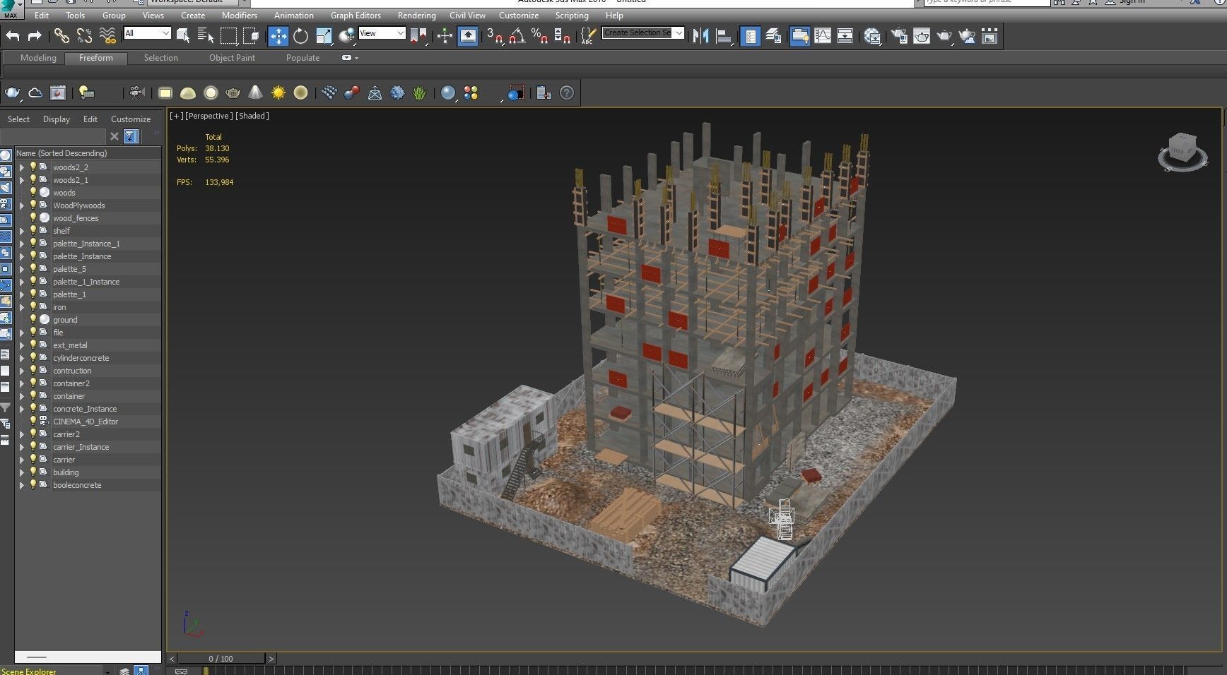 Construction Scene 3D model_16