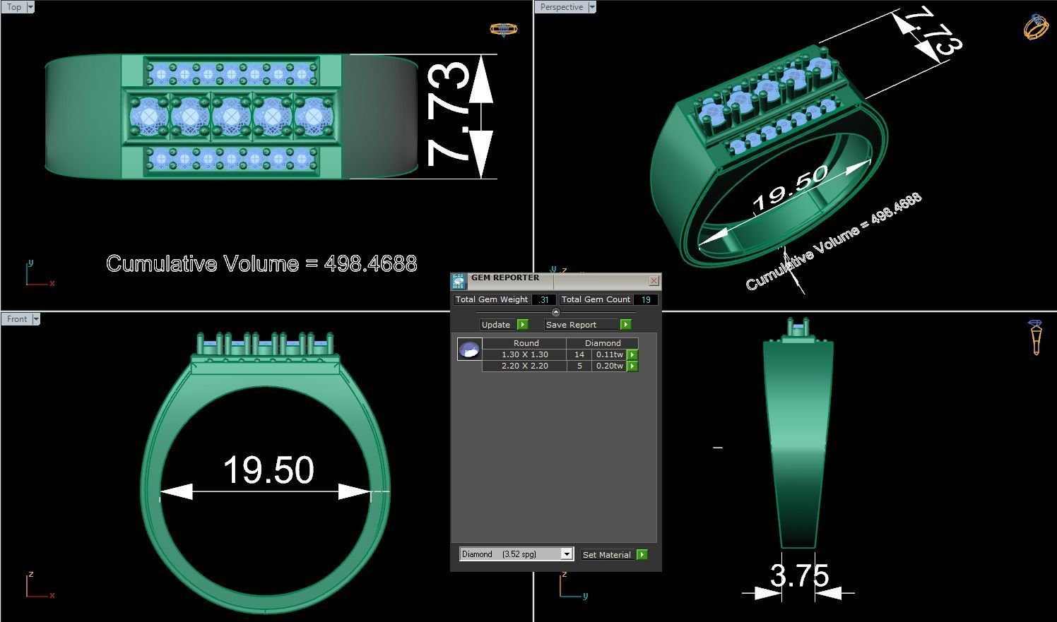 CNGR MENS RING 18 3D print model_2