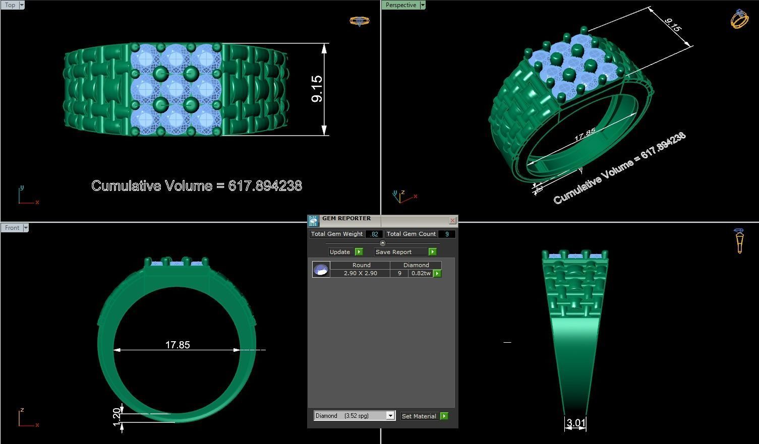 CNGR MENS RING 25 3D print model_2
