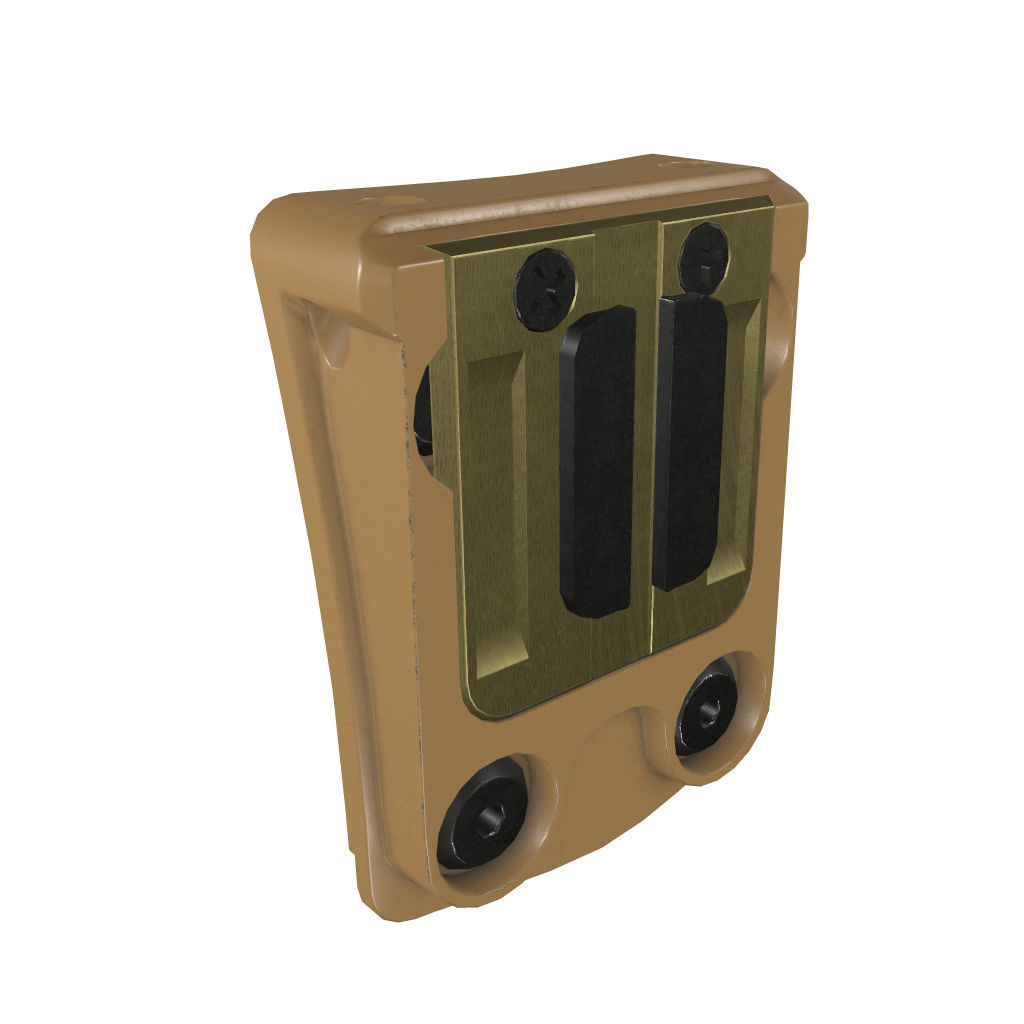 Armorwerx GSGM Night Vision Helmet Mount and shroud Wilcox PBR  Low-poly 3D model_18