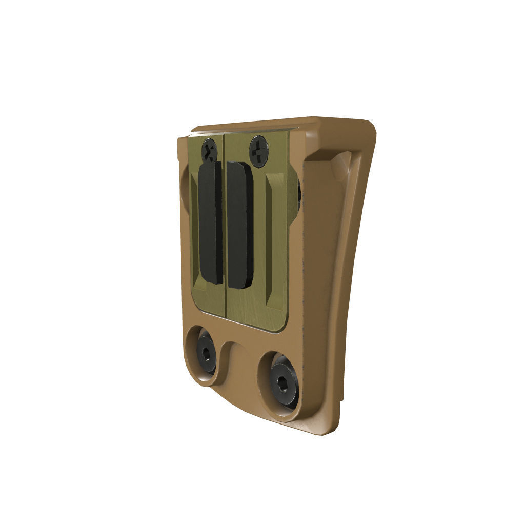 Armorwerx GSGM Night Vision Helmet Mount and shroud Wilcox PBR  Low-poly 3D model_20