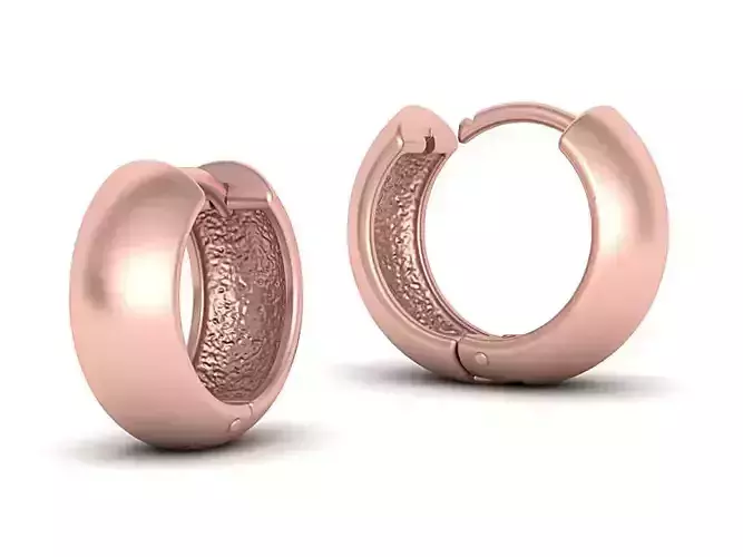 Small Hoop Earrings 3dmodel 15mm size 3D print model