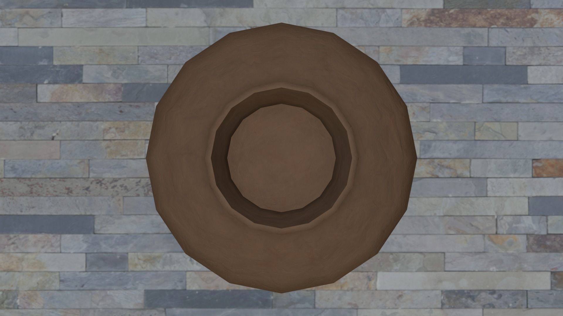 Clay Pots Low-poly 3D model_9