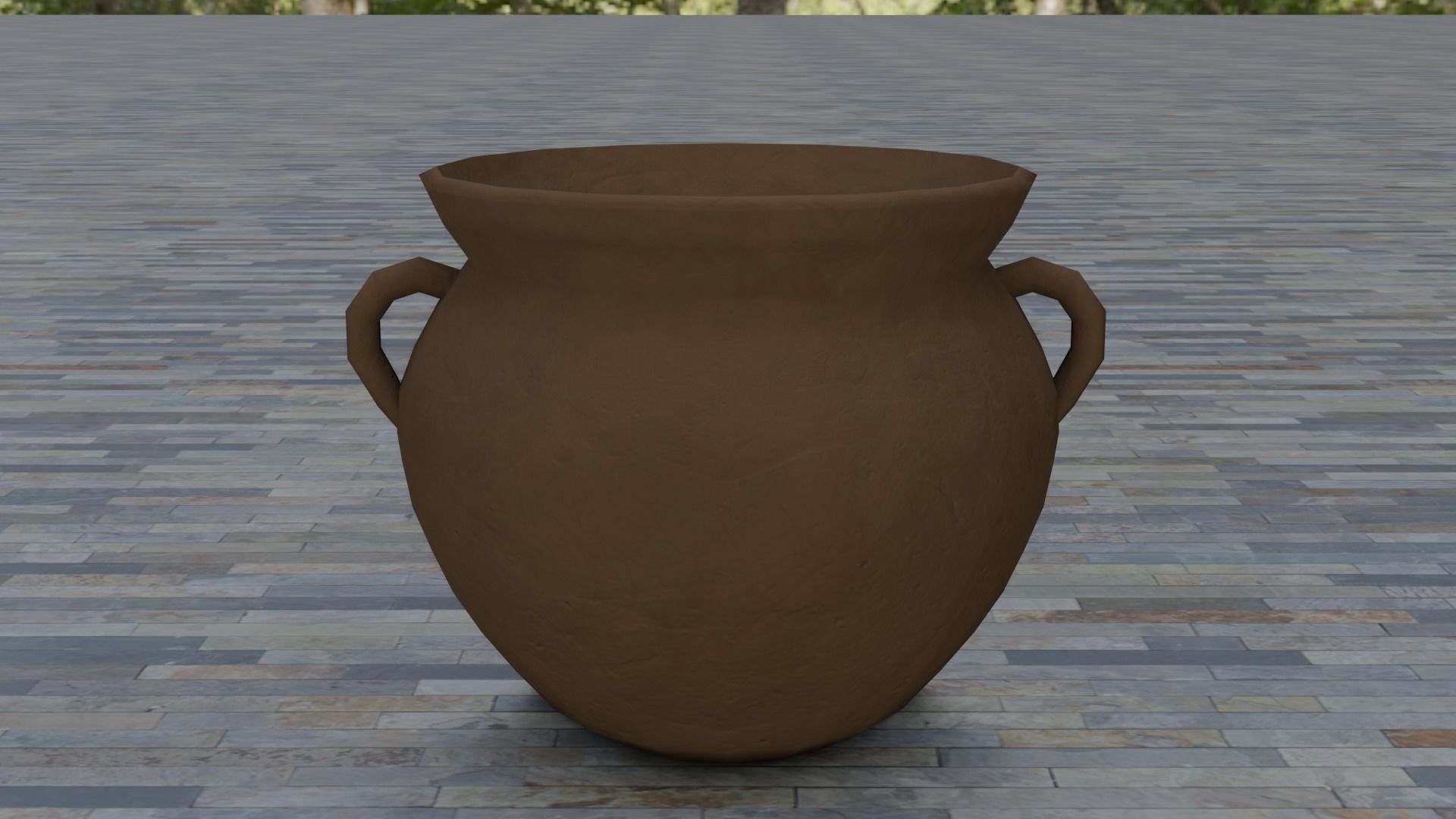 Clay Pots Low-poly 3D model_12