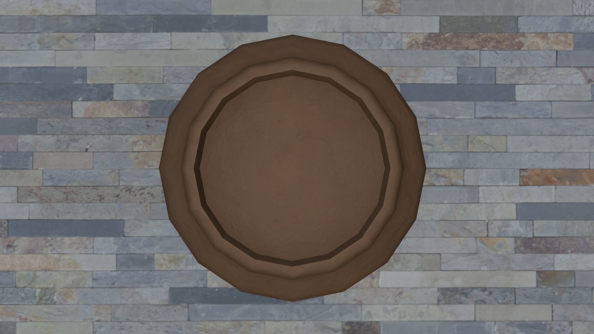 Clay Pots Low-poly 3D model_2