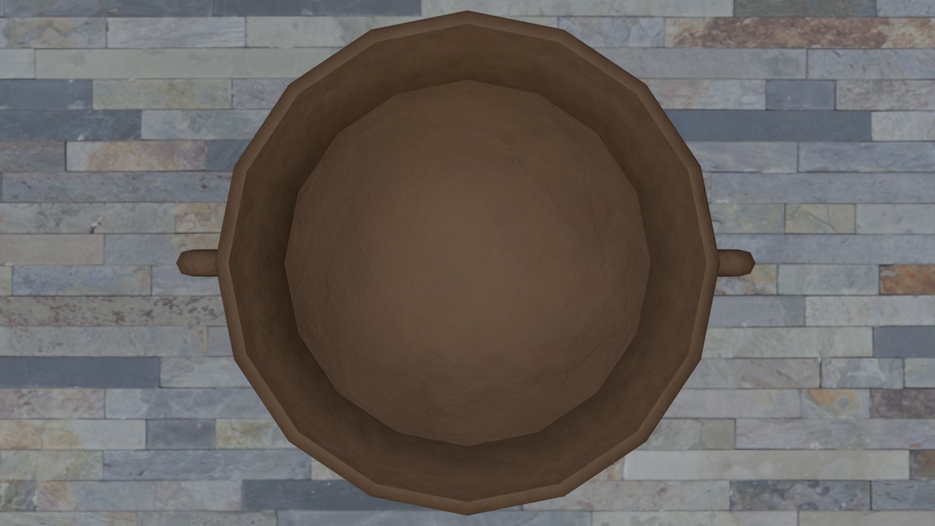 Clay Pots Low-poly 3D model_14