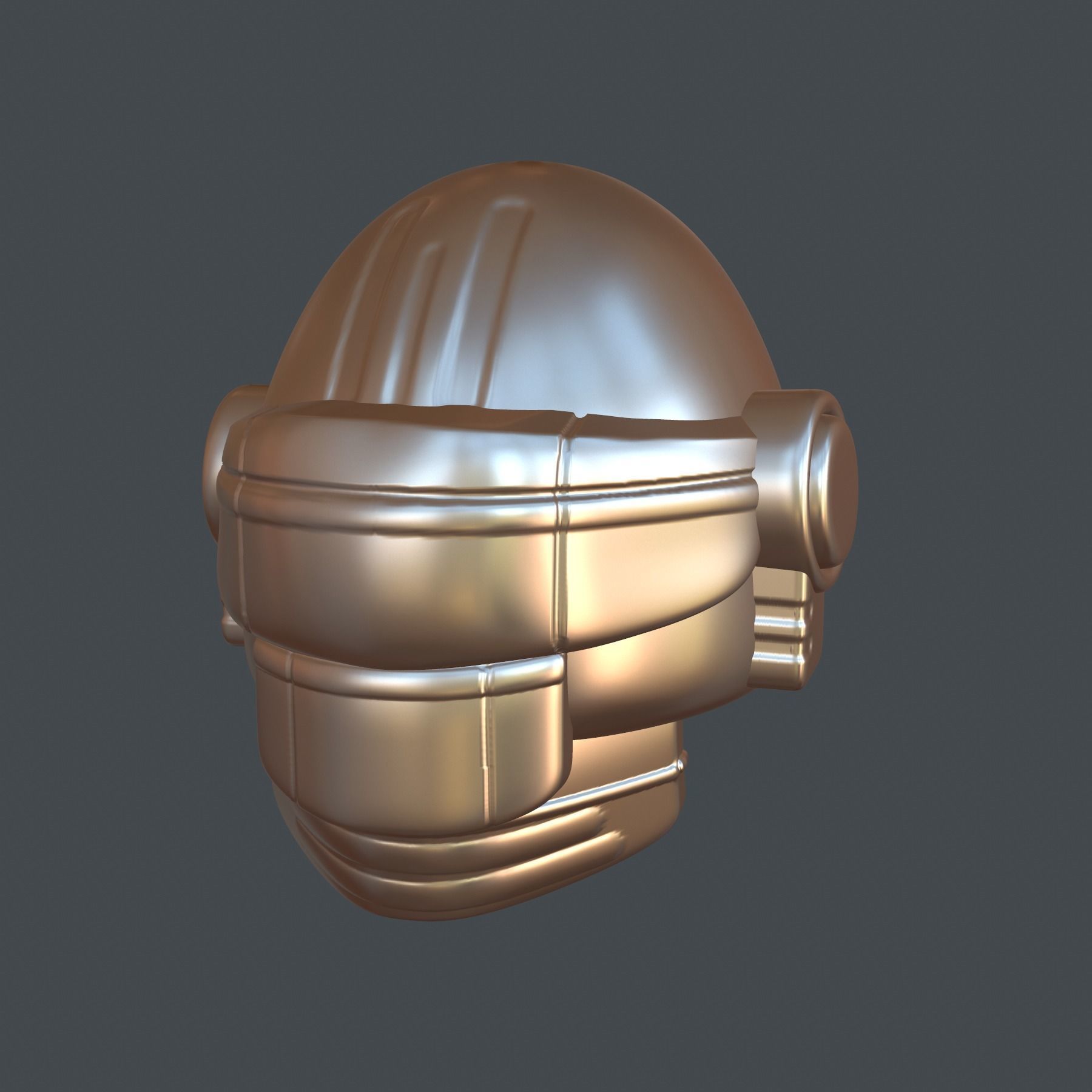 helmet high poly sculpt 3d printable 3D model_7