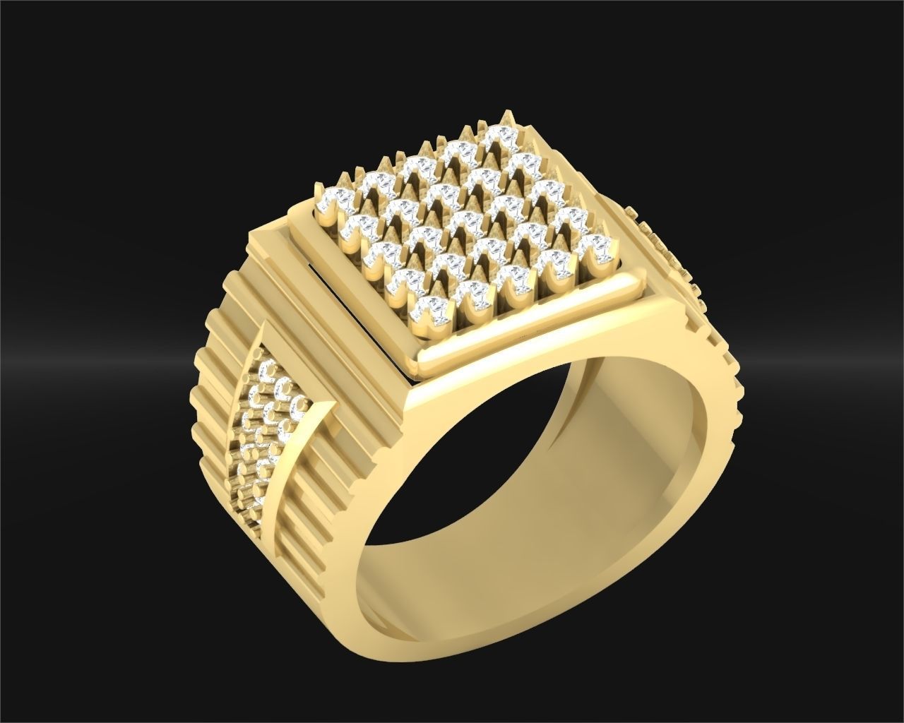 CNGR MENS RING 26 3D print model_1