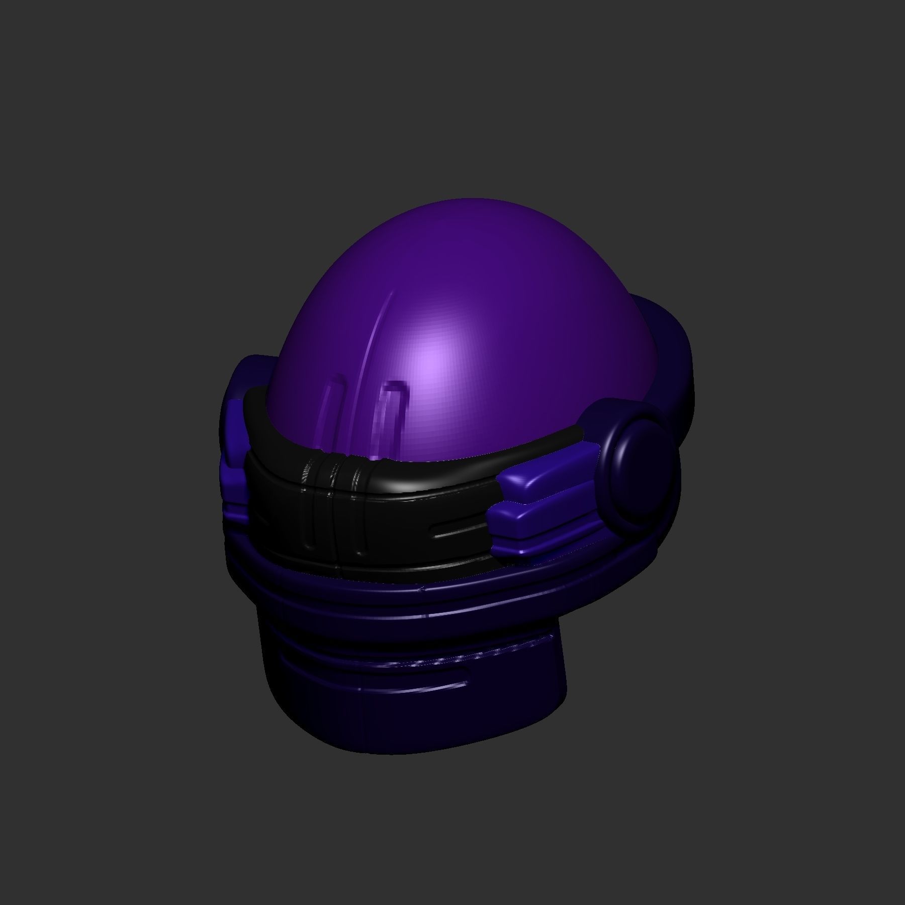 helmet high poly sculpt 3d printable ver 7 3D model 3D model_5