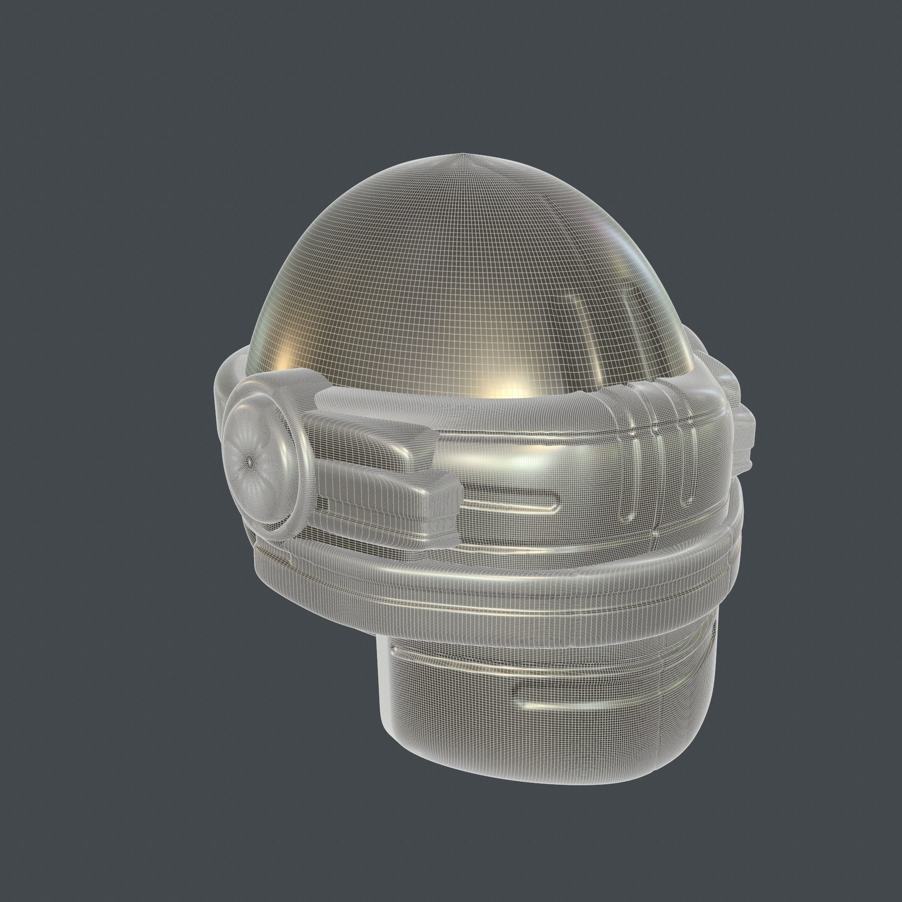 helmet high poly sculpt 3d printable ver 7 3D model 3D model_8