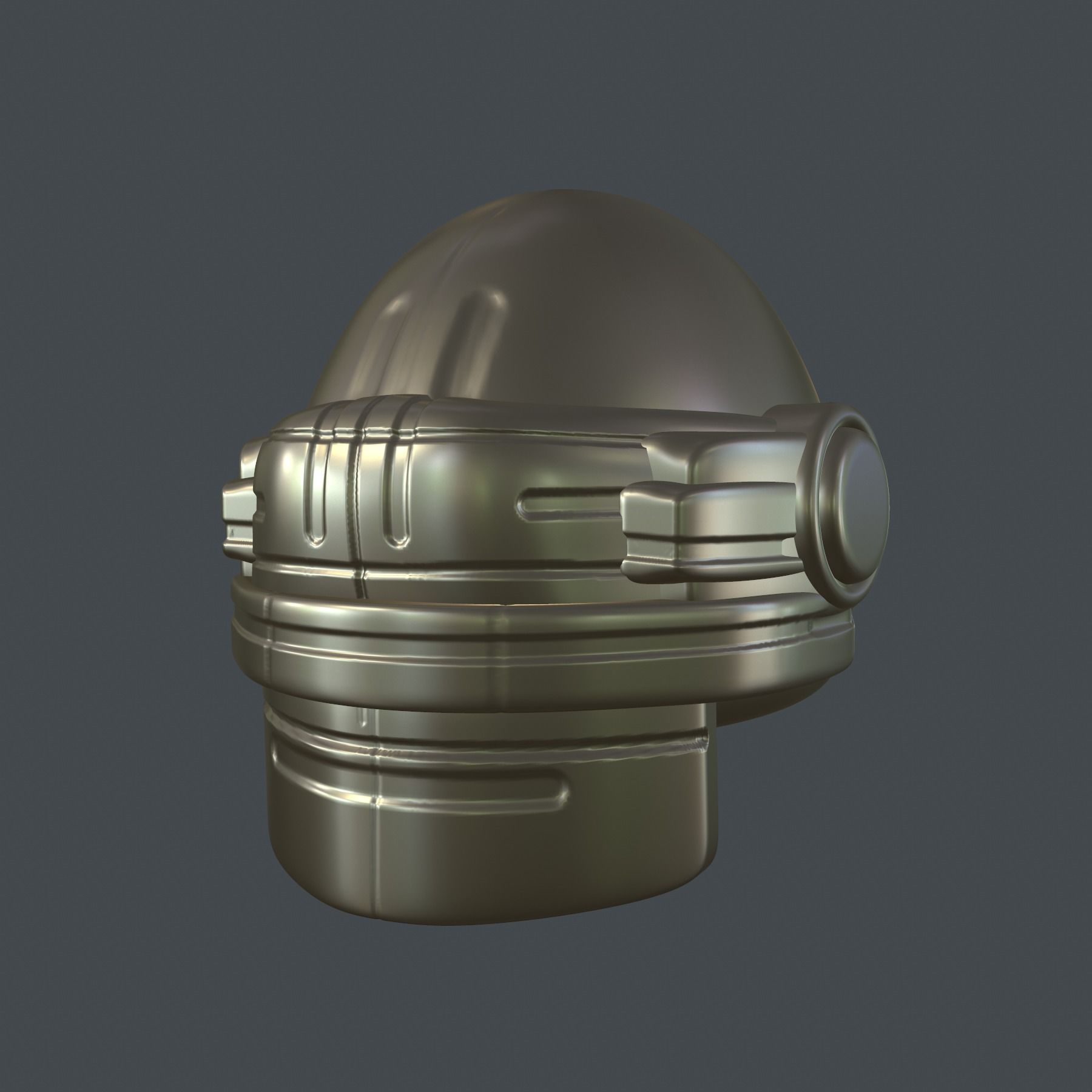 helmet high poly sculpt 3d printable ver 7 3D model 3D model_6