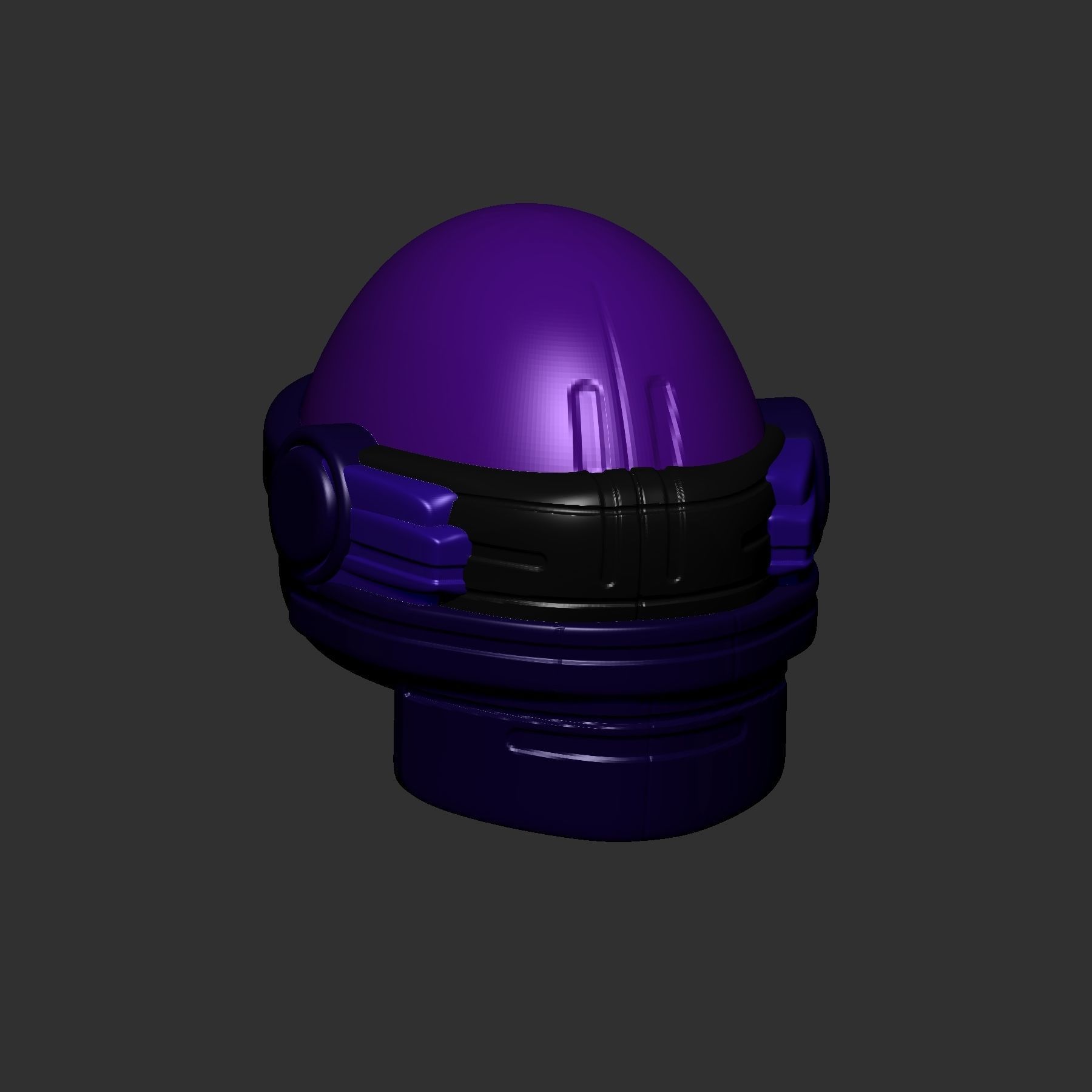 helmet high poly sculpt 3d printable ver 7 3D model 3D model_3