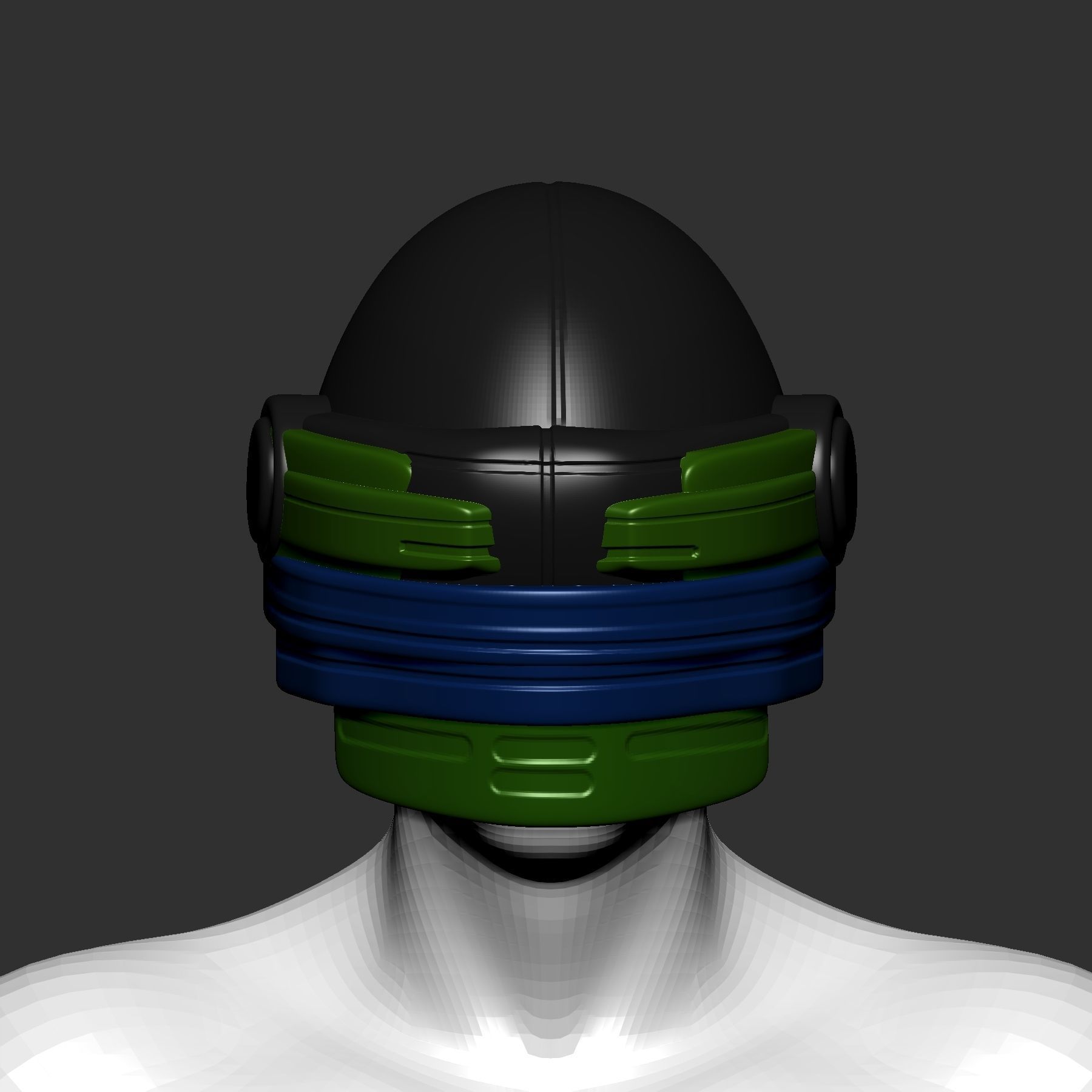helmet high poly sculpt 3d printable ver 7 3D model 3D model_1