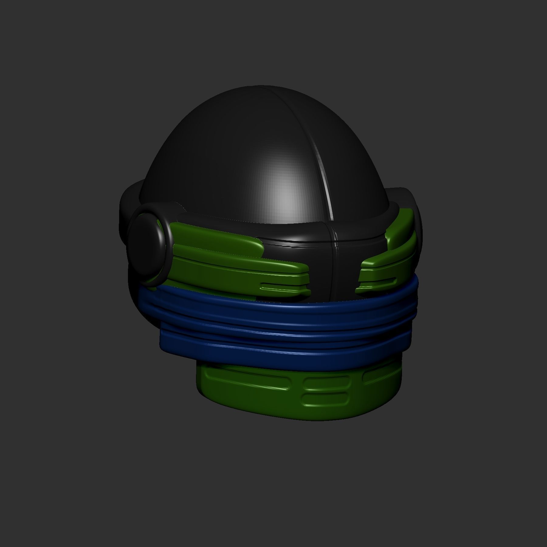 helmet high poly sculpt 3d printable ver 7 3D model 3D model_4