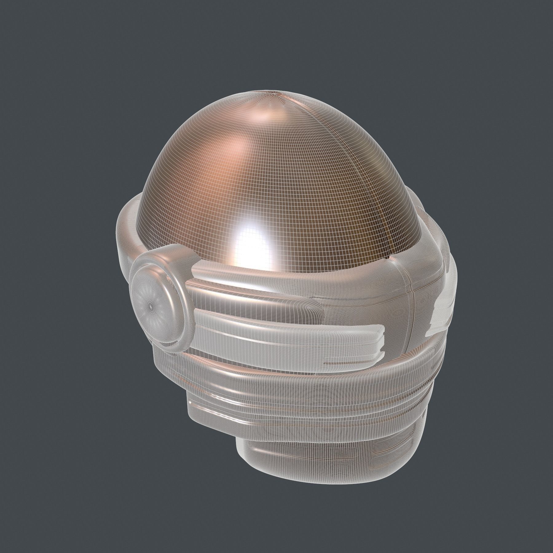 helmet high poly sculpt 3d printable ver 7 3D model 3D model_9