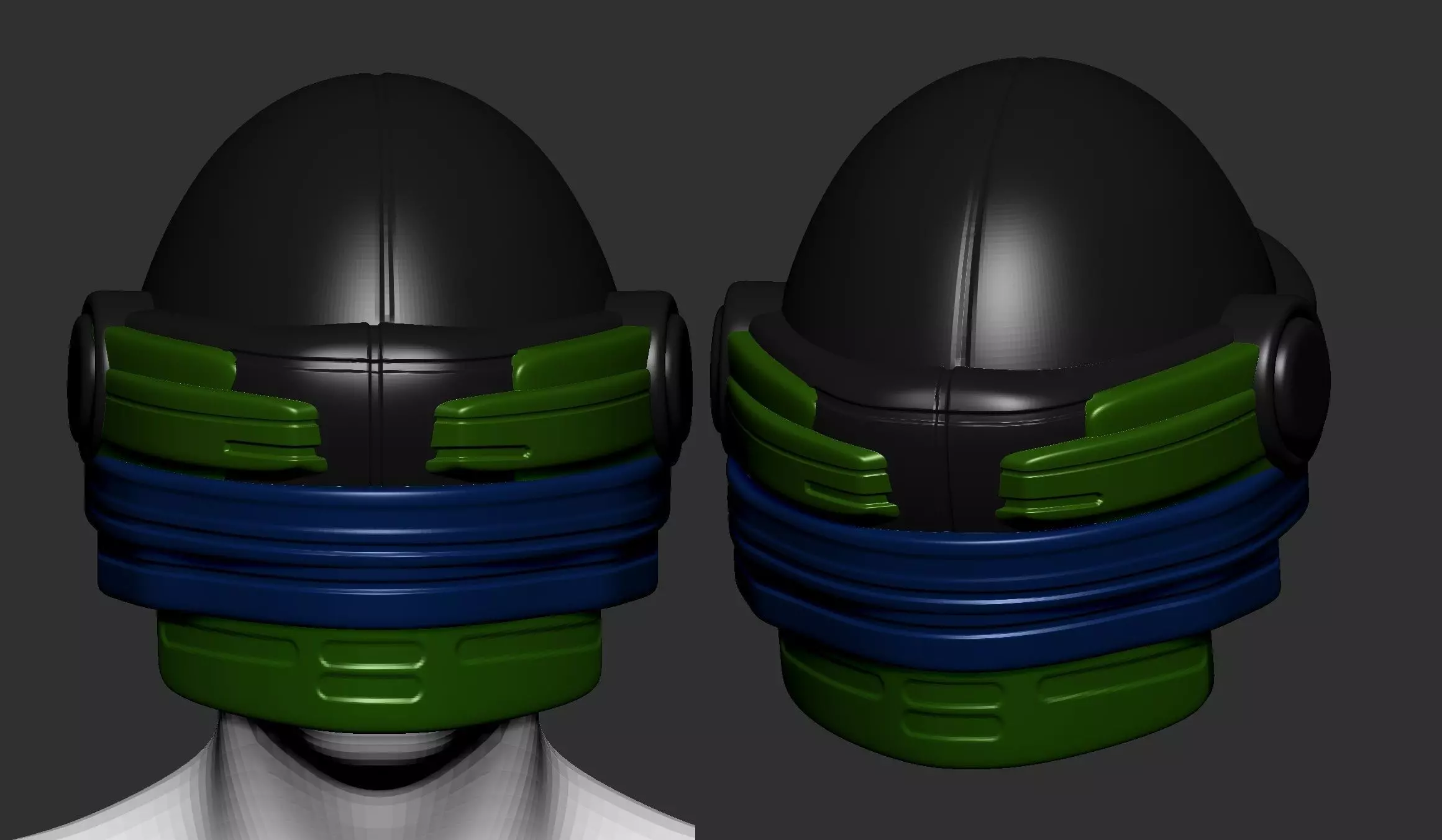 helmet high poly sculpt 3d printable ver 7 3D model 3D model_0