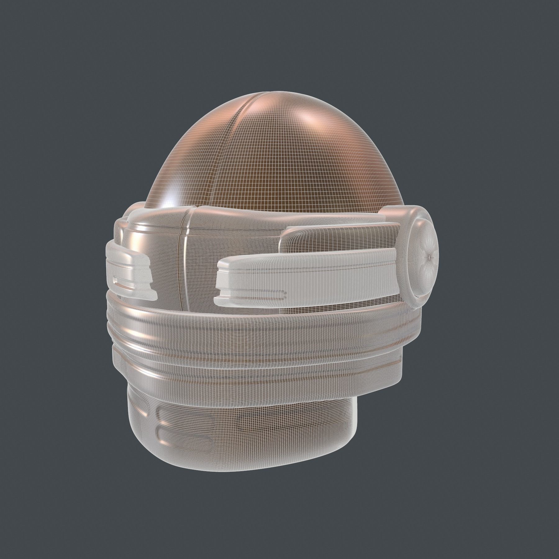 helmet high poly sculpt 3d printable ver 7 3D model 3D model_8
