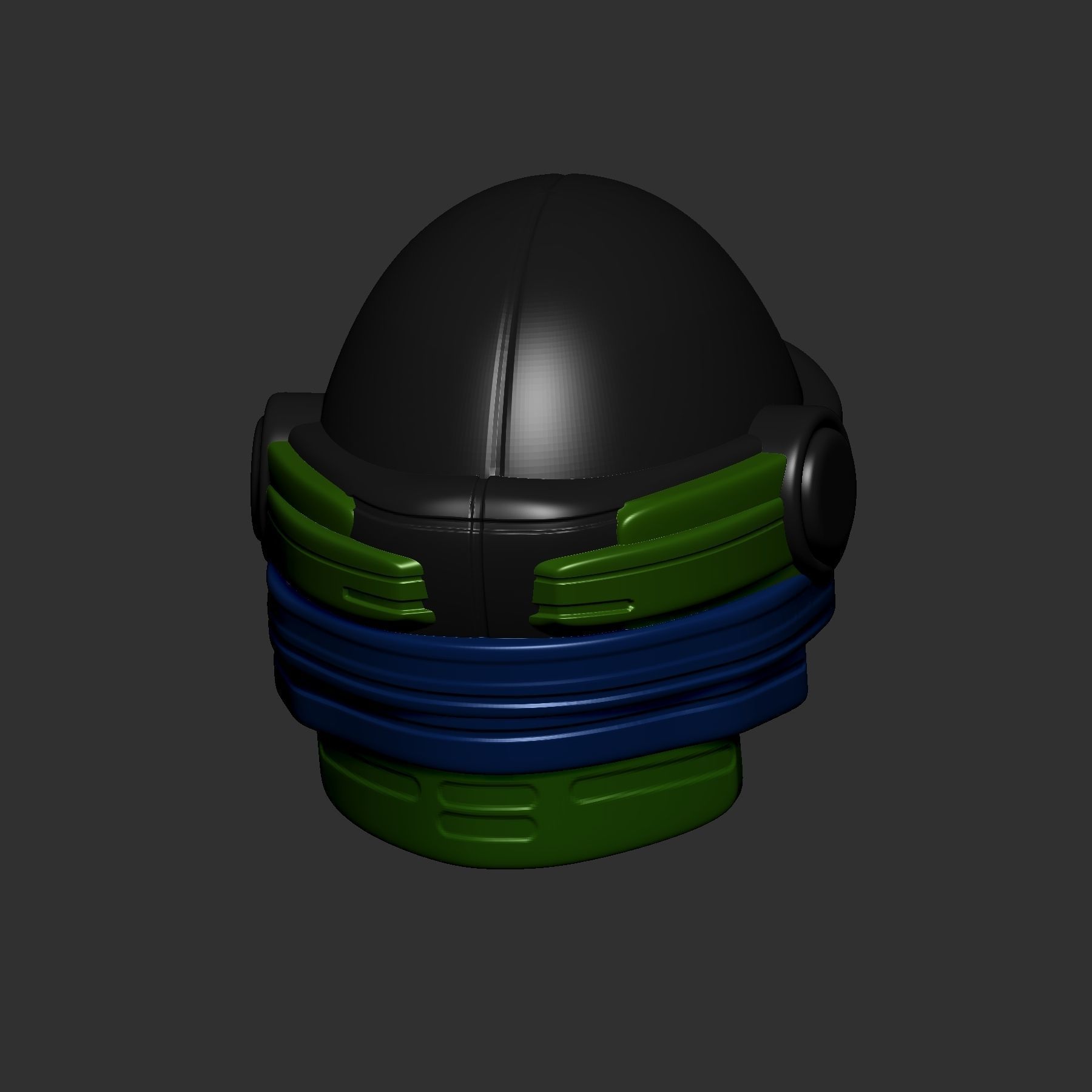 helmet high poly sculpt 3d printable ver 7 3D model 3D model_3