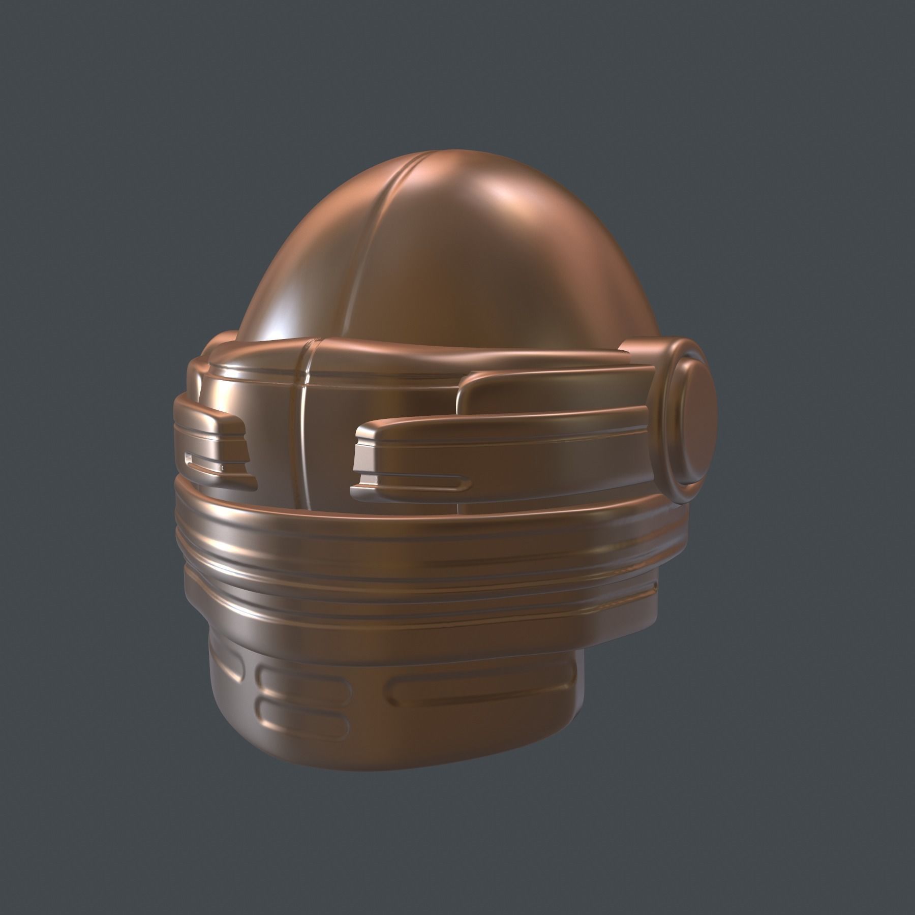helmet high poly sculpt 3d printable ver 7 3D model 3D model_7
