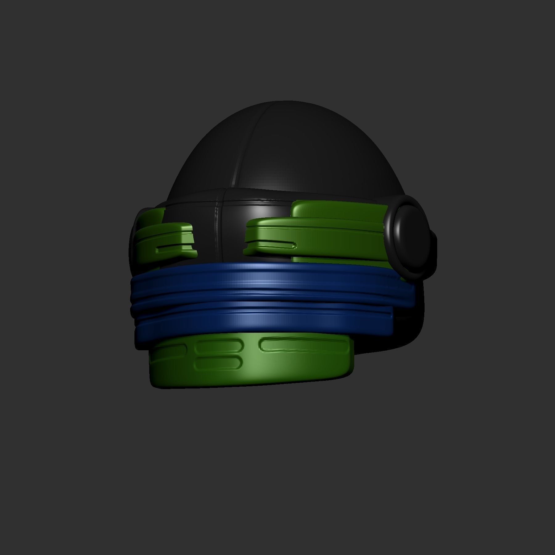 helmet high poly sculpt 3d printable ver 7 3D model 3D model_6