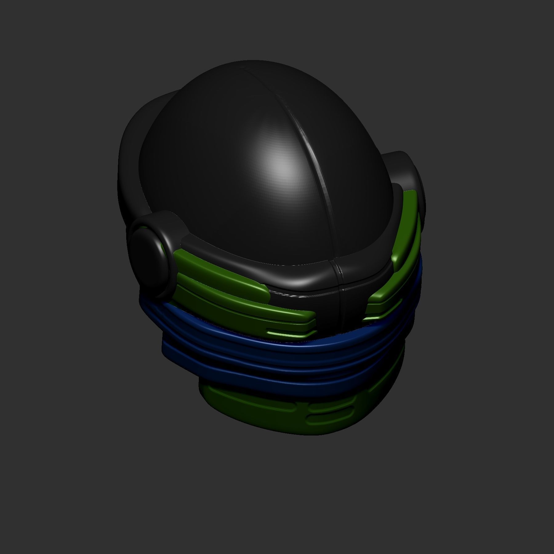 helmet high poly sculpt 3d printable ver 7 3D model 3D model_5
